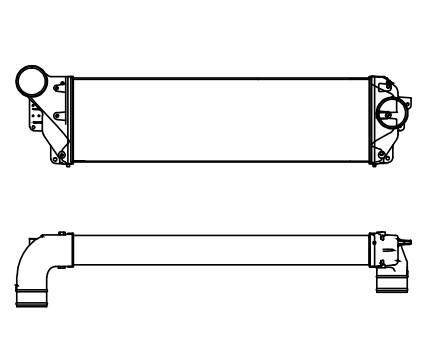 INTERNATIONAL INTERCOOLER IN SIZE OF 1010*282*100