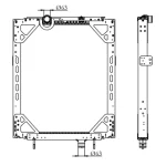KENWORTH RADIATOR IN SIZE OF 1090*978*56