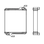 PERKINS RADIATOR IN SIZE OF 570*548*106