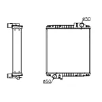 PERKINS RADIATOR IN SIZE OF 690*528*106