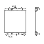 PERKINS RADIATOR IN SIZE OF 475*448*36