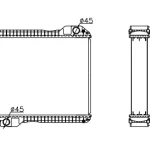 PERKINS RADIATOR IN SIZE OF 470*618*106