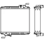 PERKINS RADIATOR IN SIZE OF 430*528*106