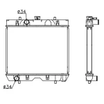 PERKINS RADIATOR IN SIZE OF 350*448*36