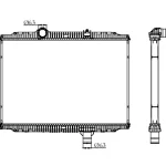KENWORTH RADIATOR OE F3161641101210