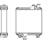 PERKINS RADIATOR IN SIZE OF 470*528*128