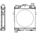 PERKINS RADIATOR IN SIZE OF 500*528*56