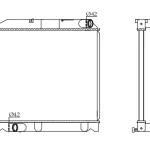 PERKINS RADIATOR IN SIZE OF 560*558*26
