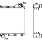 PERKINS RADIATOR IN SIZE OF 490*498*106