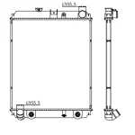 MITSUBISHI RADIATOR IN SIZE OF 720*628*40