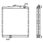 MITSUBISHI RADIATOR OE ME433497/MC443350