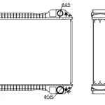 PERKINS RADIATOR IN SIZE OF 470*618*106