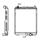 MITSUBISHI RADIATOR IN SIZE OF 525*468*48