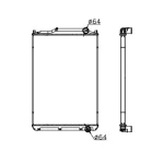 MITSUBISHI RADIATOR IN SIZE OF 1025*728*48