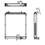 MITSUBISHI RADIATOR IN SIZE OF 575*508*48