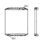 MAN RADIATOR IN SIZE OF 690*618*48