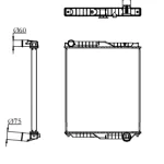 NISSAN RADIATOR IN SIZE OF 850*678*48