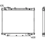 PERKINS RADIATOR IN SIZE OF 510*708*48