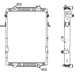 VOLKSWAGEN RADIATOR IN SIZE OF 865*658*56