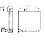 PERKINS RADIATOR IN SIZE OF 570*338*48