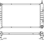 MERCEDES BENZ RADIATOR IN SIZE OF 630*368*26