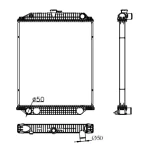 NISSAN RADIATOR IN SIZE OF 725*628*48