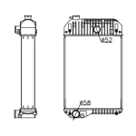 PERKINS RADIATOR IN SIZE OF 570*438*100