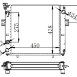 FORKLIFT RADIATOR IN SIZE OF 450*438