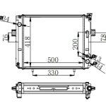 FORKLIFT RADIATOR IN SIZE OF 500*418