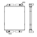 MERCEDES BENZ RADIATOR IN SIZE OF 750*648*68