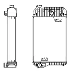 PERKINS RADIATOR IN SIZE OF 798*438*100