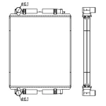 MERCEDES BENZ RADIATOR IN SIZE OF 750*648*68