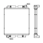 MERCEDES BENZ RADIATOR IN SIZE OF 660*648*68