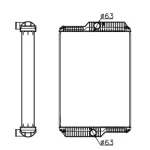PERKINS RADIATOR IN SIZE OF 880*638*116