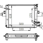 FORKLIFT RADIATOR IN SIZE OF 500*418