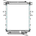 BUS RADIATOR OE 1003699/VAB1003700/VAL1003700/1003700/VAB1040251/VAL1040251/1040251