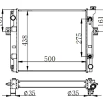 FORKLIFT RADIATOR IN SIZE OF 500*438