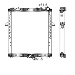 MERCEDES BENZ RADIATOR OE 9615000200