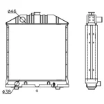 PERKINS RADIATOR IN SIZE OF 495*530*68
