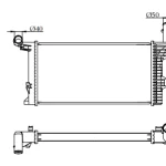 MERCEDES BENZ RADIATOR OE A9735000903