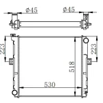 FORKLIFT RADIATOR IN SIZE OF 530*518