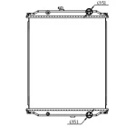 BUS RADIATOR IN SIZE OF 755*638*56