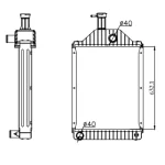 PERKINS RADIATOR IN SIZE OF 480*368*48