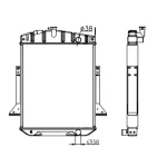 MERCEDES BENZ RADIATOR IN SIZE OF 574*488*56