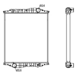 MERCEDES BENZ RADIATOR OE 8351188285