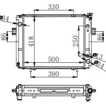 FORKLIFT RADIATOR IN SIZE OF 500*418