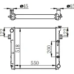 FORKLIFT RADIATOR IN SIZE OF 550*518