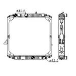 MERCEDES BENZ RADIATOR IN SIZE OF 428*598*40/48