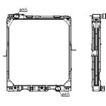 MERCEDES BENZ RADIATOR IN SIZE OF 865*790*62