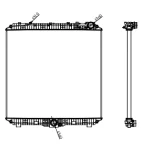 MERCEDES BENZ RADIATOR IN SIZE OF 920*978*40（双18）